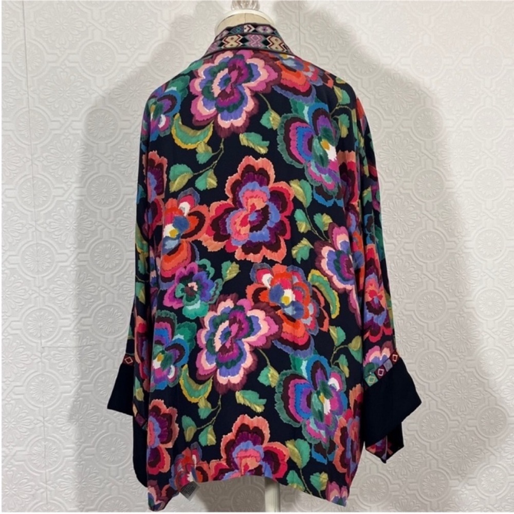 Johnny Was Floral Open-Front Women’s kimono - Picture 4 of 7